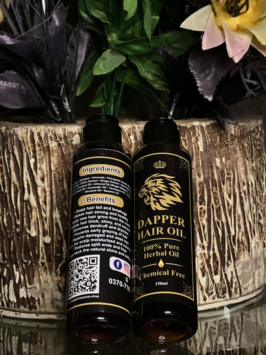 Dapper Hair Oil – 100% Pure Herbal